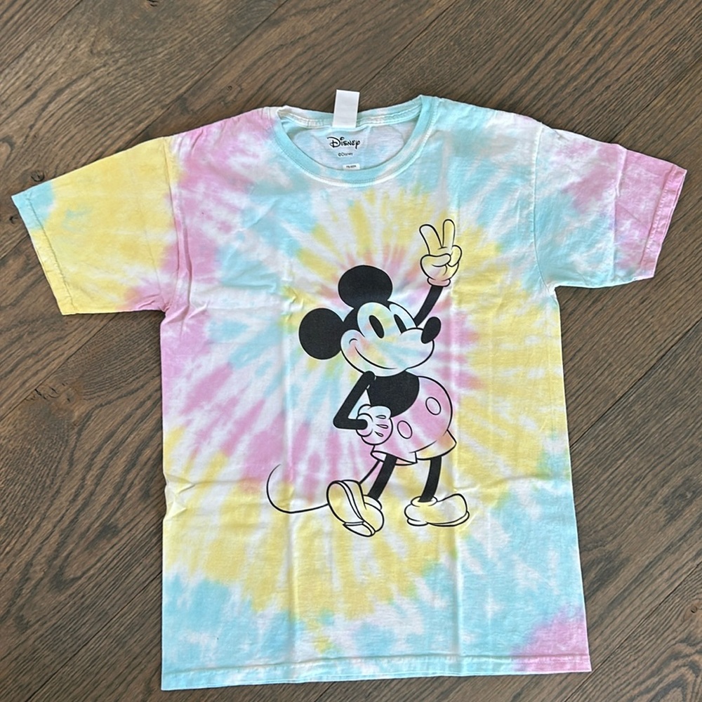 Youth Medium Disney Tie Dye Mickey Mouse Tee